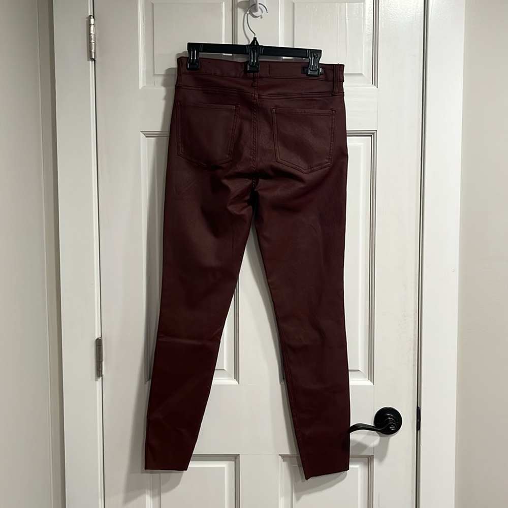 Kut from the Kloth Connie Fab Ab Ankle Skinny Berry Snakeskin Coated Jeans Size8 - Picture 6 of 10